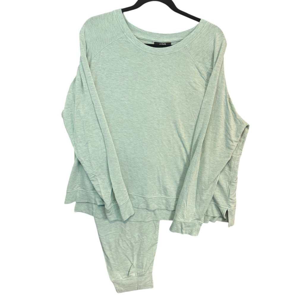 Alfani Intimates XXL Pajama Set Mint Green Jogger Pants 2PC Soft Lightweight